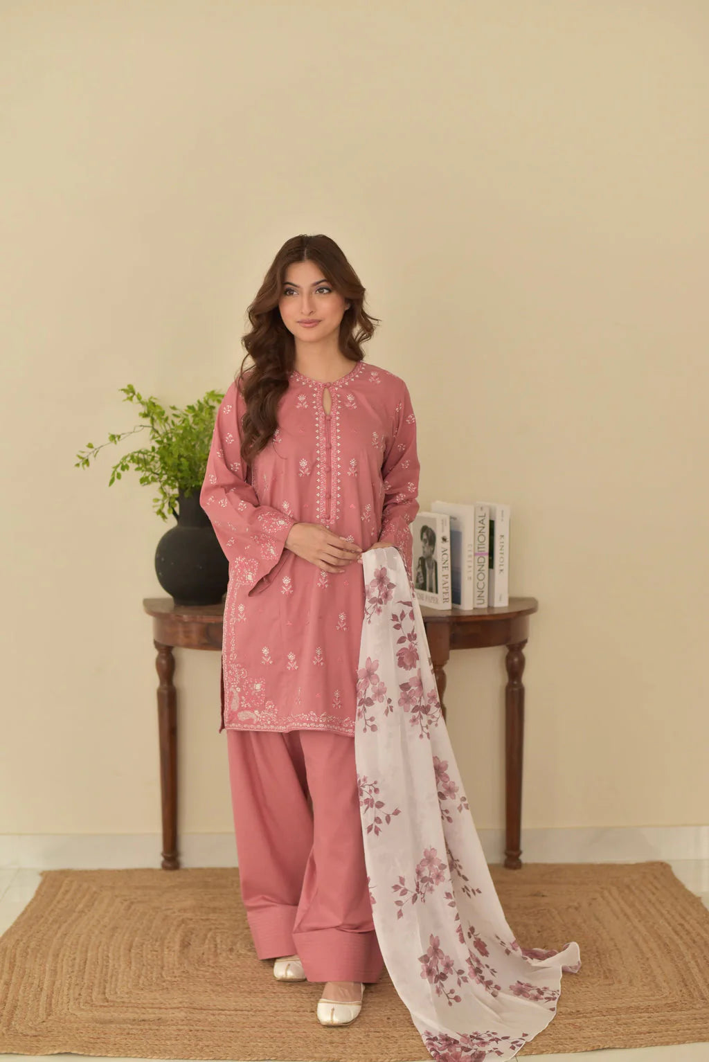 Aabroo pink 3pc.