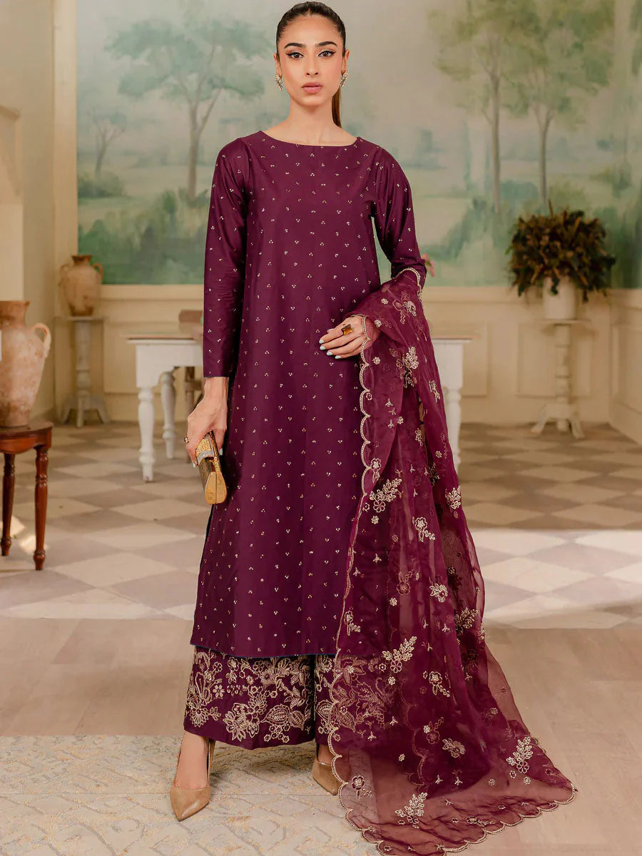 Berry Bloom 3PC – Festive Cotton Ensemble