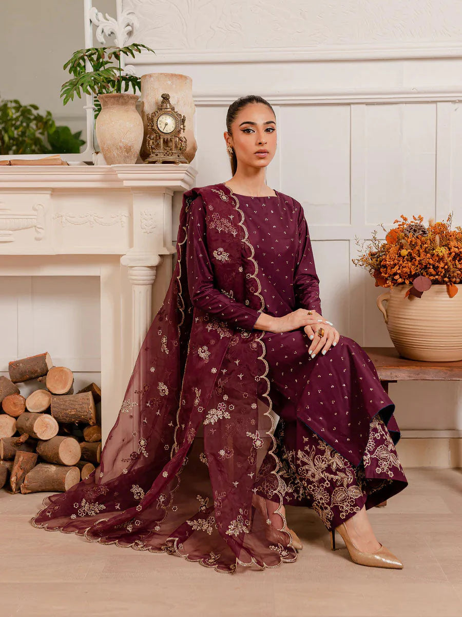 Berry Bloom 3PC – Festive Cotton Ensemble