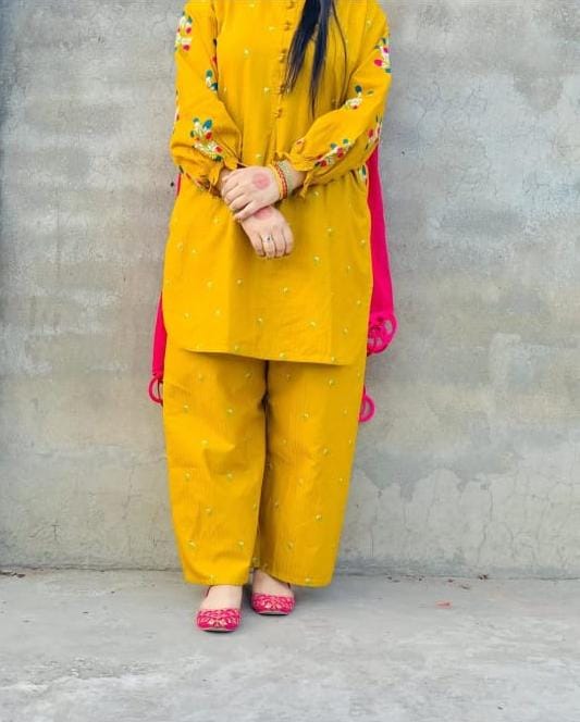 Wania stitched plazo 2pc