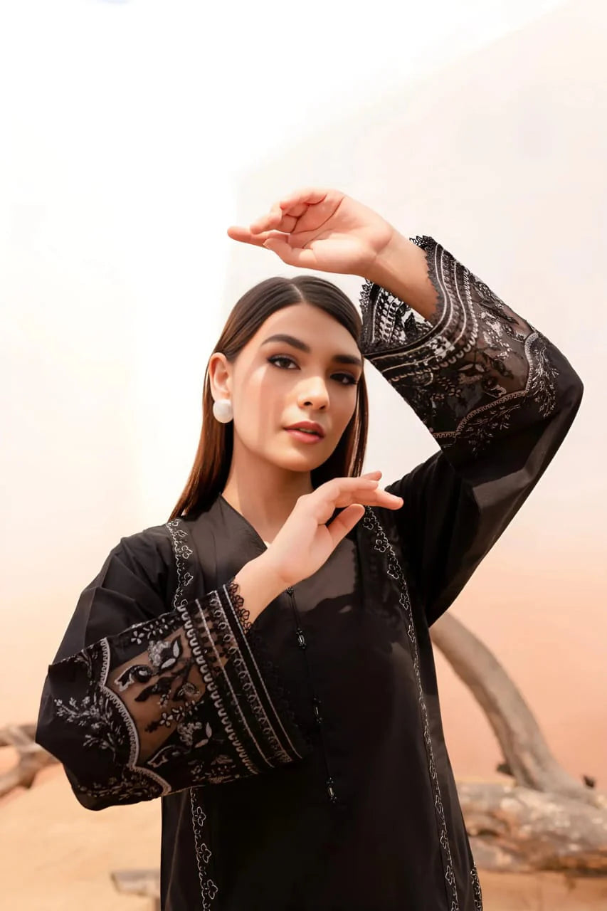 Azure 2Pc Embroidered Lawn Suit