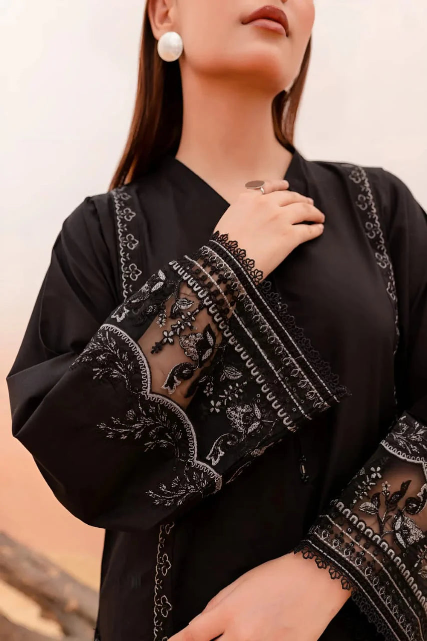 Azure 2Pc Embroidered Lawn Suit