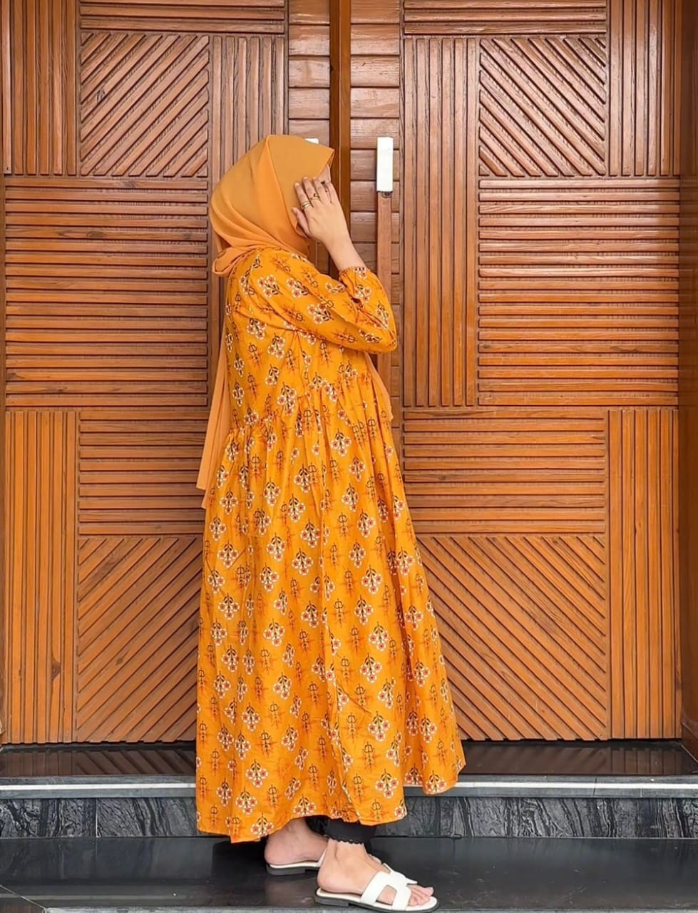 Honey Long printed  Frock