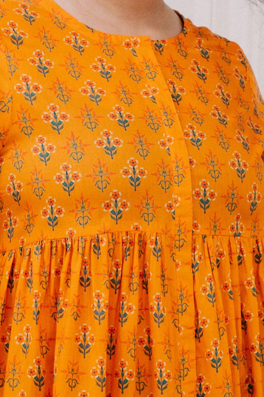 Honey Long printed  Frock