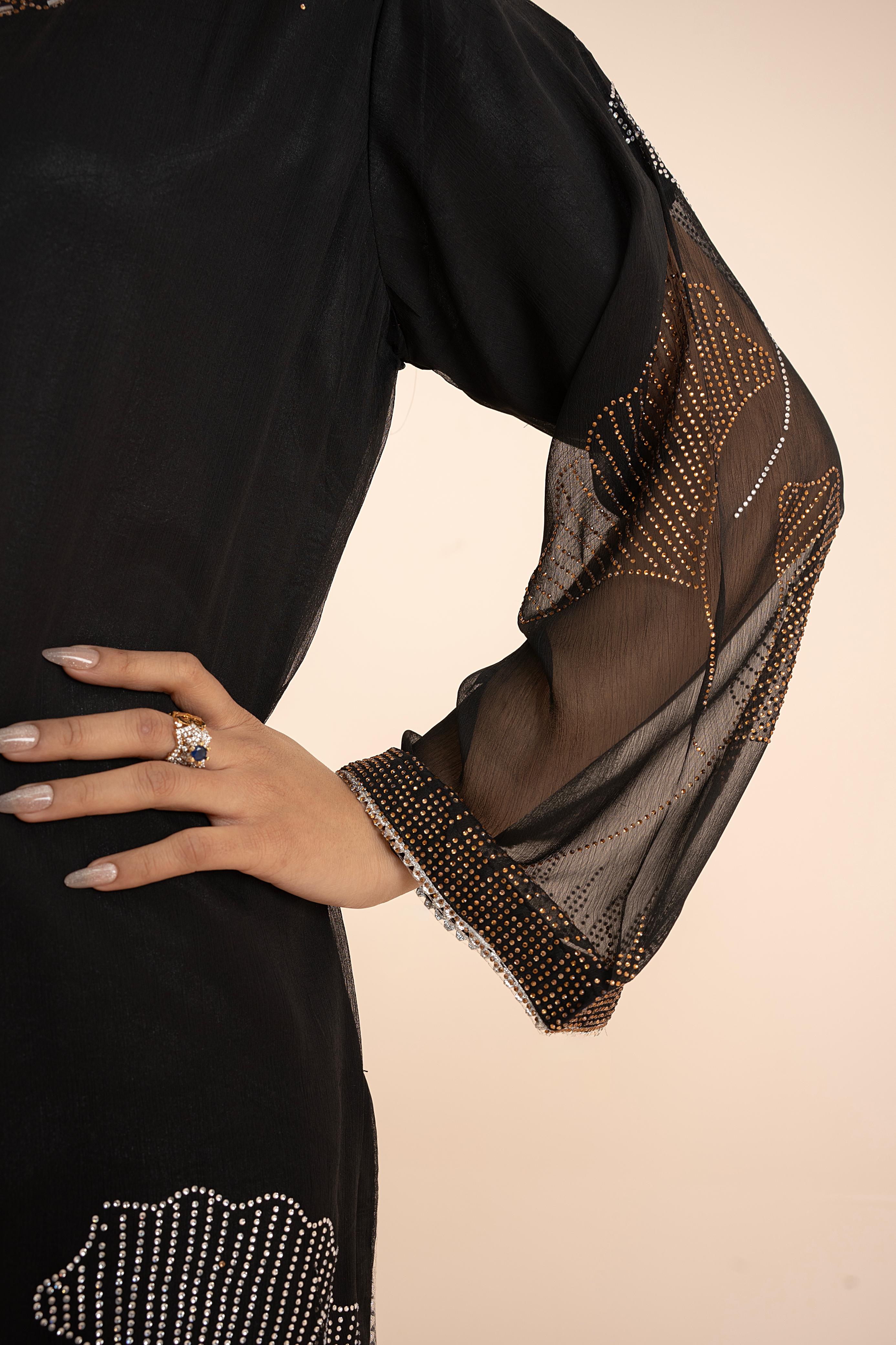 MIDNIGHT ELEGENCE CHIFFON 3PC